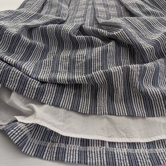 White House Black Market White and Blue Striped Sundress with Pockets - Sz. 0 - Picture 12 of 12